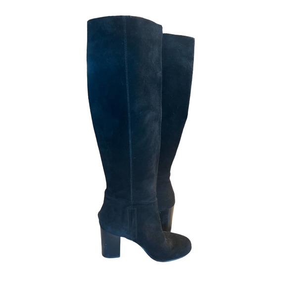 Sam Edelman Knee High Suede Black Boots Size 7 - Picture 1 of 12
